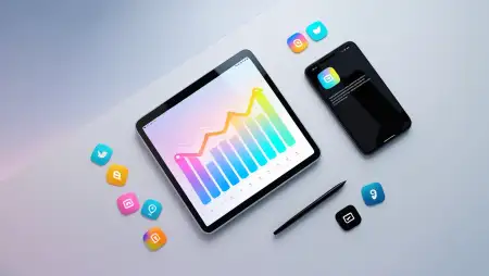 Digital Marketing Data Visualization Background - Free Digital Marketing Background Download