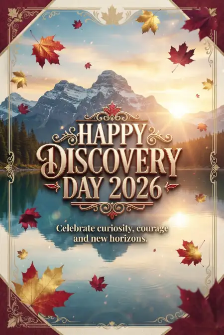 Discovery Day 2026 Canada Holiday Greeting - Free Discovery Day 2026 Download
