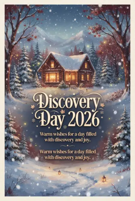 Discovery Day 2026 Holiday Poster - Free Discovery Day 2026 Download