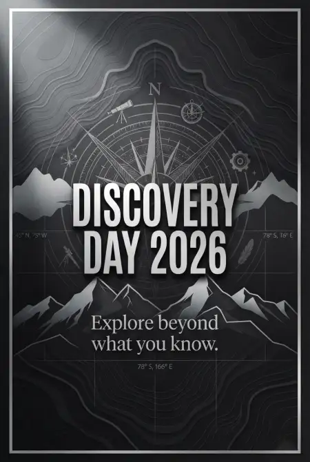 Discovery Day 2026 Poster Design - Free Discovery Day 2026 Download