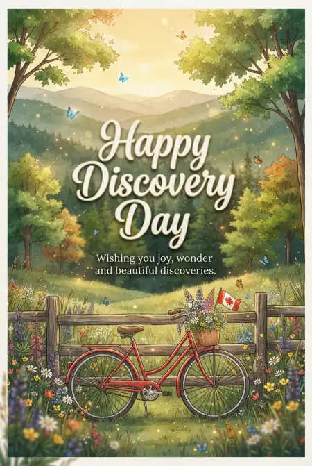 Discovery Day Greeting Card Canada - Free Discovery Day 2026 Download