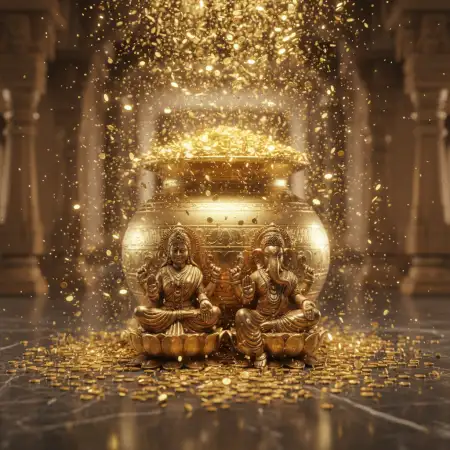 Diwali Background With 3d Diya And Light Effects - Free Light Background Download