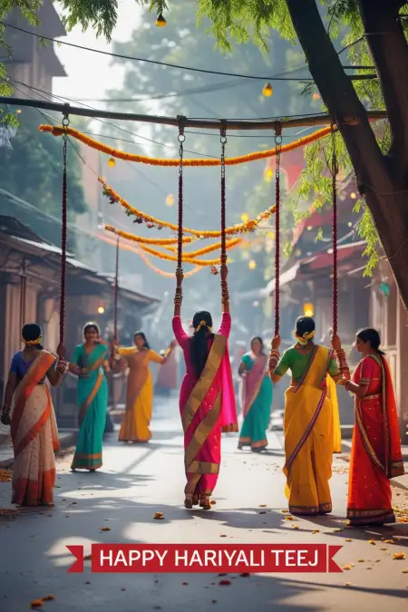 Download Teej Celebration Pic 2025 - Free Happy Hariyali Teej Download
