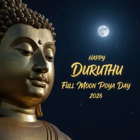 duruthu full moon poya day poster