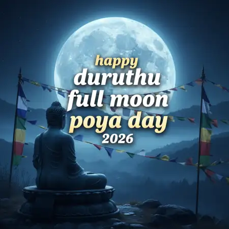 Free Duruthu Poya Day Buddha Teachings Background Download
