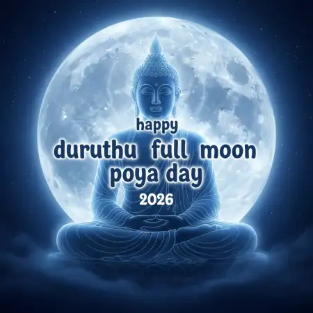 Free Duruthu Poya Day Global Buddhist Greetings Background Download