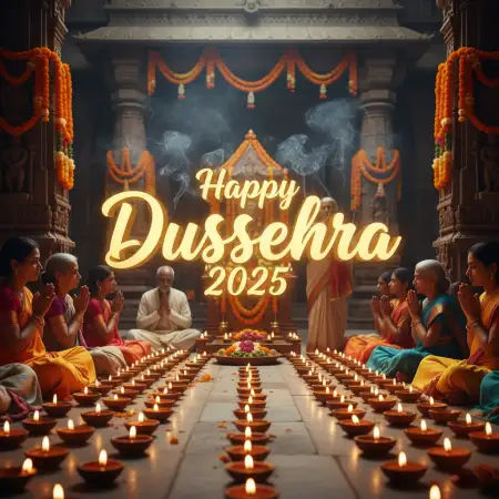 Dussehra 2025 Wishes With Blessings - Free Happy Dussehra Download