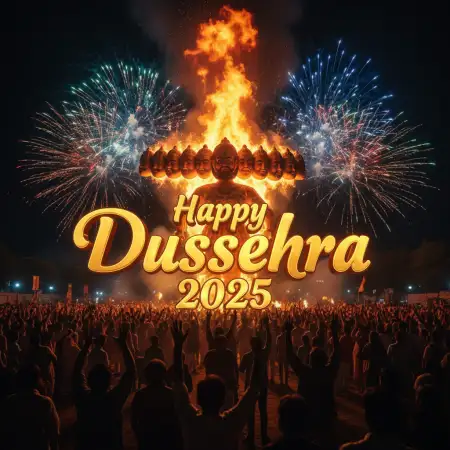 Dussehra 2025 Wishes With Motivational Quotes - Free Happy Dussehra Download