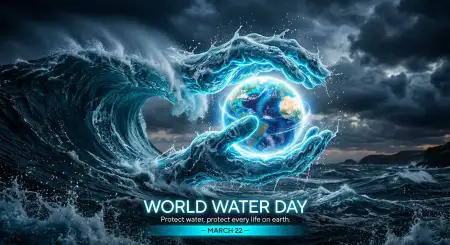 Earth And Water Creative Artwork - Free World Earth Day Download
