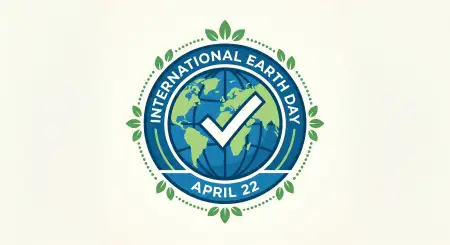 Free Earth Day 2026 Eco Badge Design Background Image Download