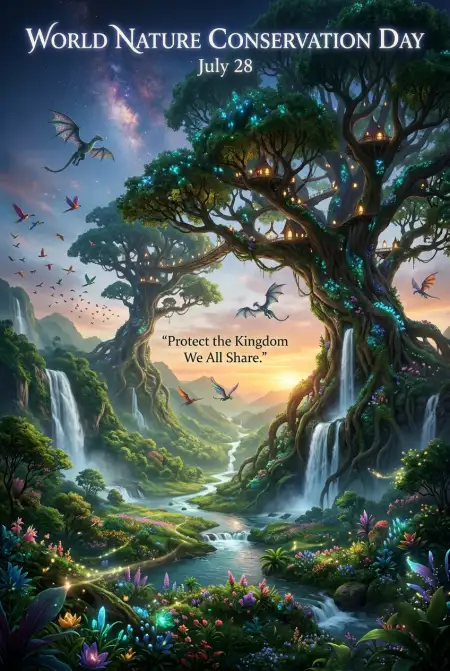 Earth Protection Creative Illustration - Free World Nature Conservation Day 2026 Download