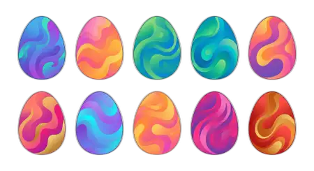 Easter Eggs Png For Instagram Post - Free Easter Eggs Png Download