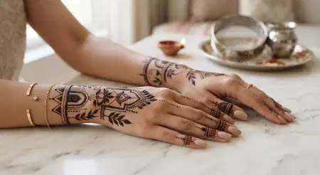 easy five minute karwa chauth mehndi design - Easy Karwa Chauth Mehndi Design For Beginners
