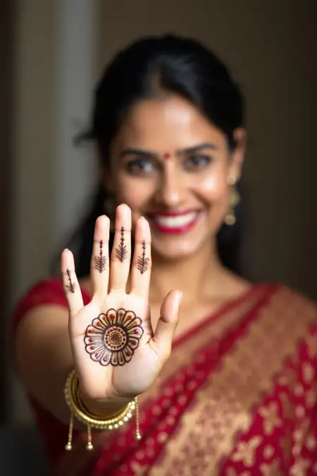 Easy Teej Mehndi Design For Function - Free Teej Mehndi Design Download