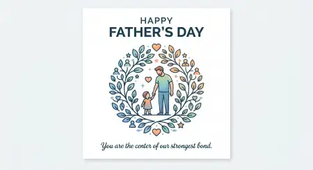 Editable Fathers Day Greeting Card - Free Happy Fathers Day Greeting Card Download