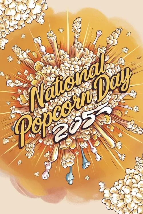 editable national popcorn day 2025 templates with popcorn graphics