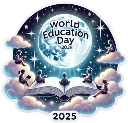 editable world education day 2025 png posters