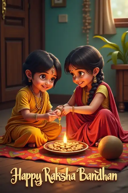 Educational Rakhi Messages For Children - Free Raksha Bandhan Wishes Download