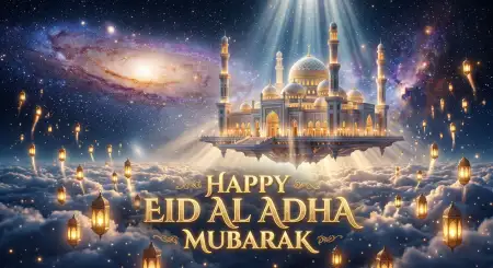 Eid Al Adha Greeting Card Background 2026 - Free Eid Al Adha Greeting Card 2026 Download