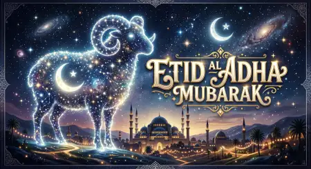Eid Al Adha Greeting Card Banner 2026 - Free Eid Al Adha Greeting Card 2026 Download