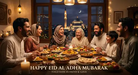 Eid Al Adha Greeting Card For Facebook Post 2026 - Free Eid Al Adha Greeting Card 2026 Download