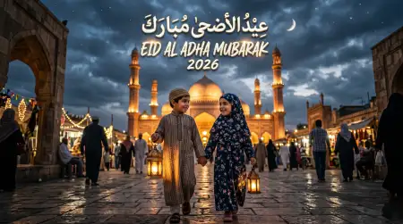 Eid Al Adha Greeting Card For Instagram 2026 - Free Eid Al Adha Greeting Card 2026 Download