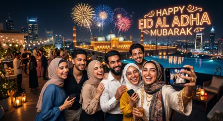 Eid Al Adha Greeting Card For Linkedin Post 2026 - Free Eid Al Adha Greeting Card 2026 Download