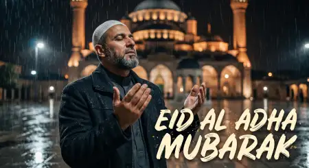 Eid Al Adha Greeting Card For Youtube Thumbnail 2026 - Free Eid Al Adha Greeting Card 2026 Download