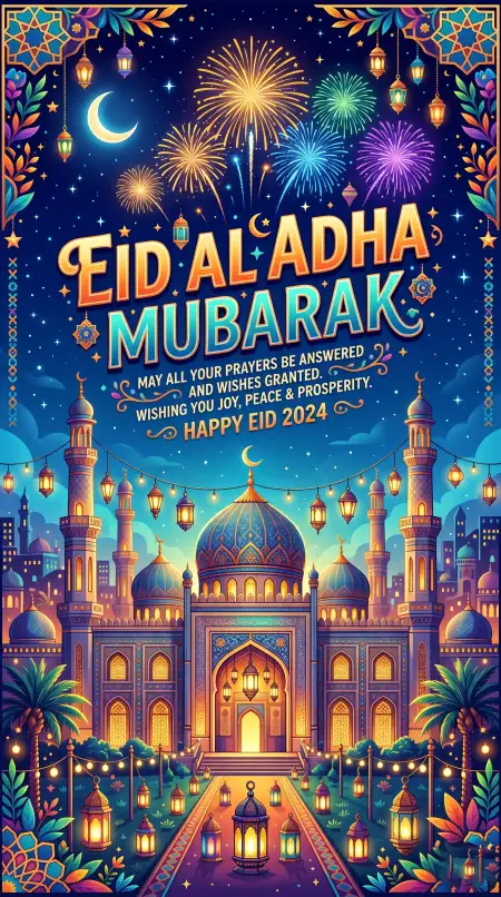Eid Al Adha Greeting Card Ideas 2026 - Free Eid Al Adha Greeting Card 2026 Download