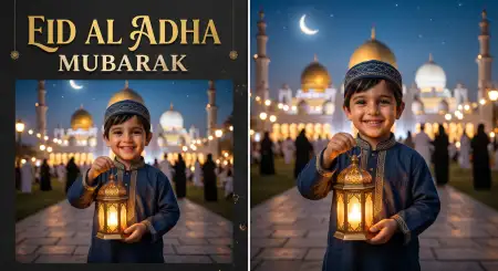 Eid Al Adha Greeting Card Trending Template 2026 - Free Eid Al Adha Greeting Card 2026 Download
