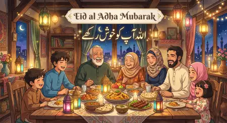 Eid Al Adha Mubarak 2026 Artistic Arabic Wallpaper - Free Eid Al Adha Mubarak 2026 Download