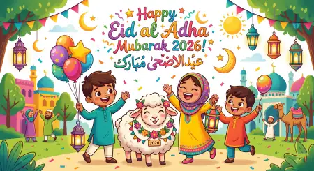 Eid Al Adha Mubarak 2026 Bakra Eid Mubarak Greeting Card - Free Eid Al Adha Mubarak 2026 Download
