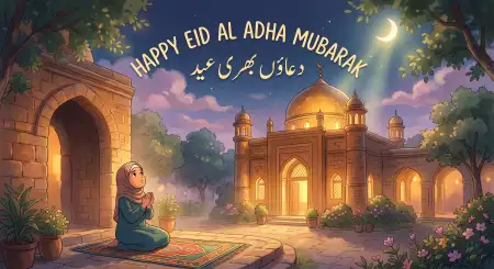Free Eid Al Adha Mubarak 2026 Mubarak Wishes Wallpaper Image Download