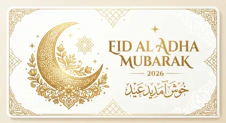 Free Eid Al Adha Mubarak 2026 Premium Greeting Banner Design Image Download