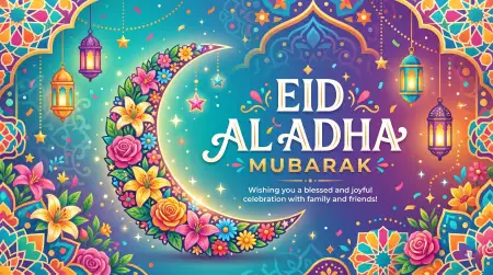 Free Eid Al Adha Mubarak 2026 Stylish Islamic Mobile Background Image Download