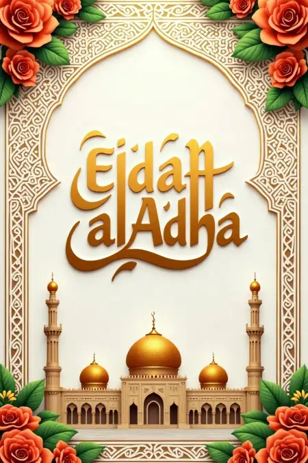 Eid Al Adha Mubarak Card With Name - Free Related Eid Al Adha Mubarak Image