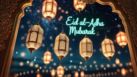 Eid Al Adha Mubarak Free Design Template - Free Related Eid Al Adha Mubarak Image