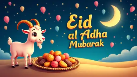 Eid Al Adha Mubarak Poster Design - Free Related Eid Al Adha Mubarak Image