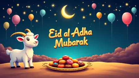 Eid Al Adha Mubarak With Qurbani Images - Free Related Eid Al Adha Mubarak Image