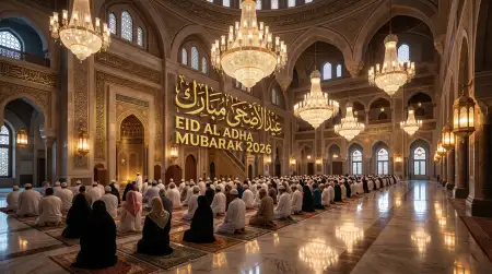 Eid Al Adha Social Share Images 2026 - Free Eid Al Adha Greeting Card 2026 Download