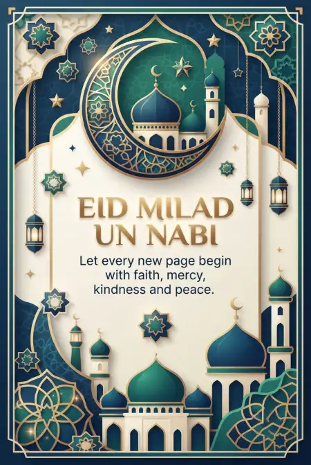Eid Milad Un Nabi 2026 Greeting Card - Free Eid E Milad 2026 Download