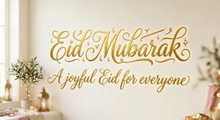 Eid Mubarak 2026 Quotes With Calligraphy - Free Eid Mubarak 2026 Download