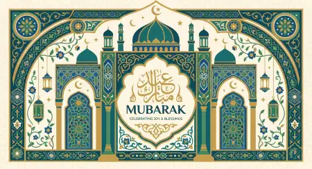 Eid Mubarak Modern Design Template - Free Eid Mubarak Download