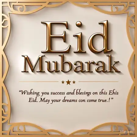 Free Eid Mubarak Wishes For Business Partners Image Download