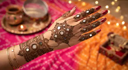 elegant karwa chauth mehndi design 2026 - Karwa Chauth Mehndi Design 2026