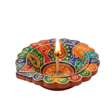 Elegant Single Diya Png For Pooja And Festival Art - Free Diya Png Download