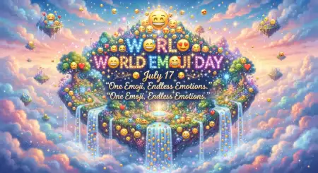 Emoji Celebration Artwork - Free World Emoji Day Poster 2026 Download