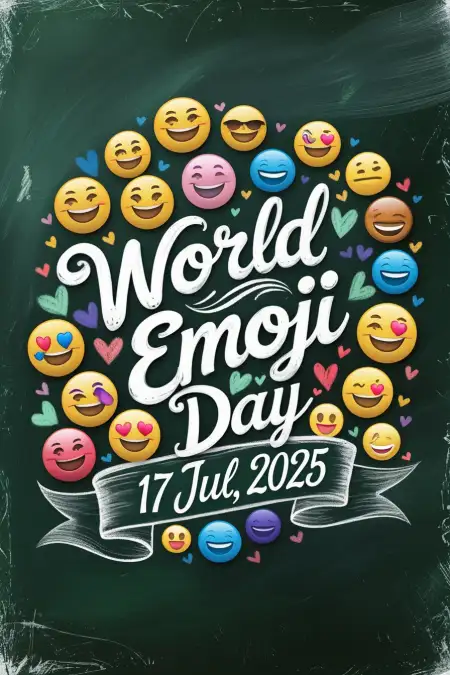 Emoji Celebration Poster In English - Free World Emoji Day Download