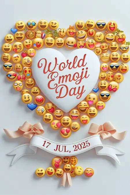 Emoji Day Celebration Poster Template Hd - Free World Emoji Day Download