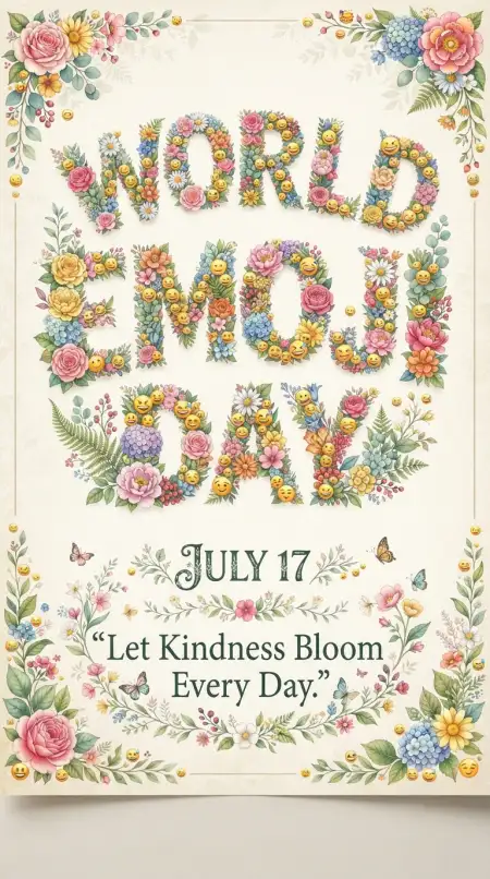 Emoji Day Pinterest Poster - Free World Emoji Day Poster 2026 Download